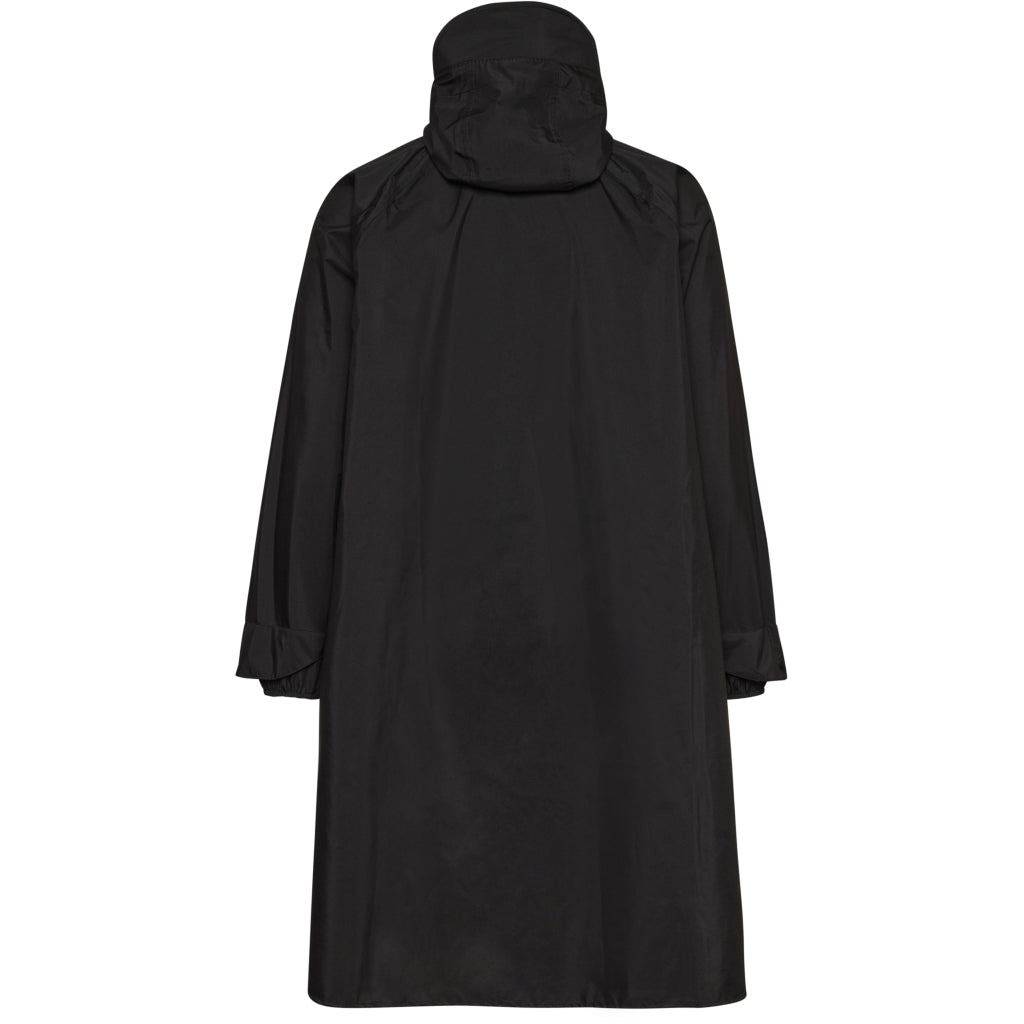 Gozzip Woman Rain Poncho Poncho Black