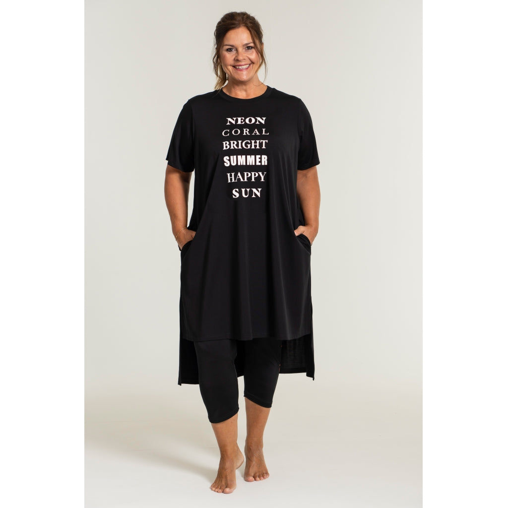 Gozzip Woman Ronja Loose Tunic - MORE COLOURS Tunic Black/White