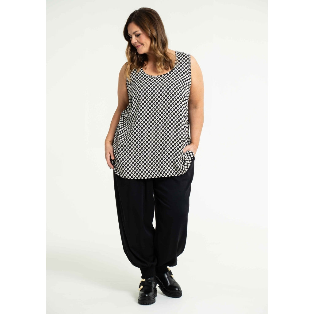 Gozzip Woman Sabina Top Top Black/Offwhite