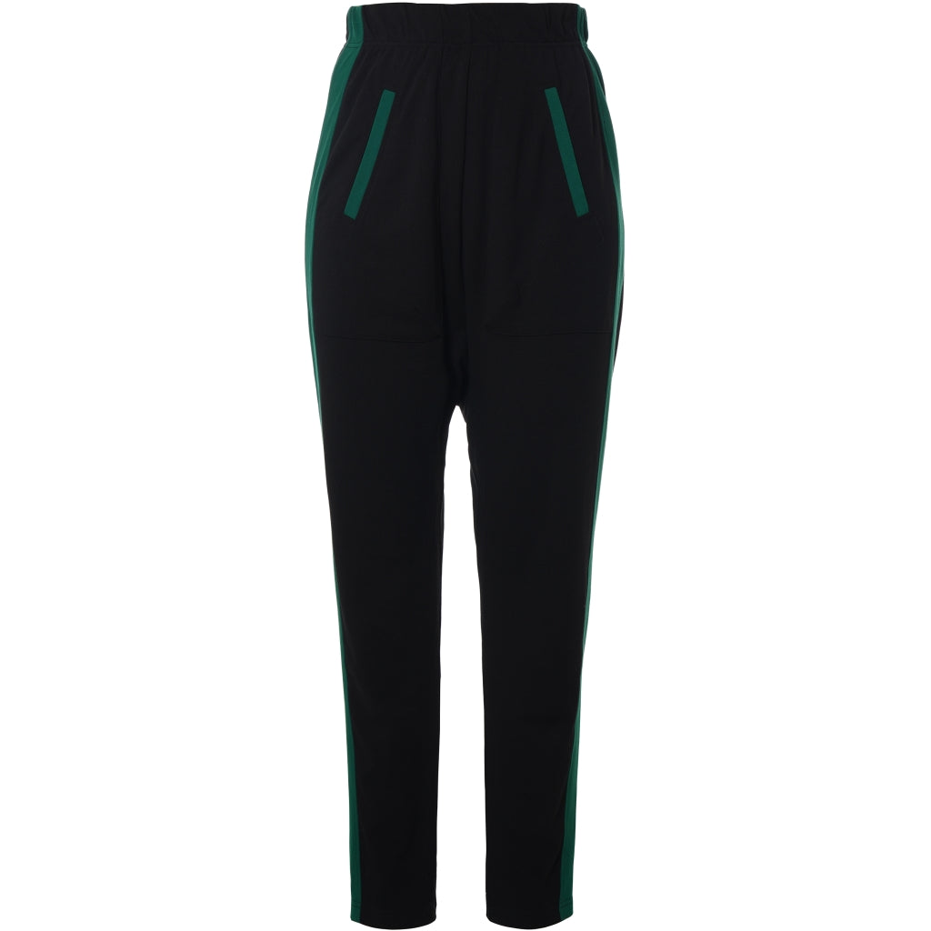 Gozzip Woman Sabrina Loose Pant Loose Pant Black with Green