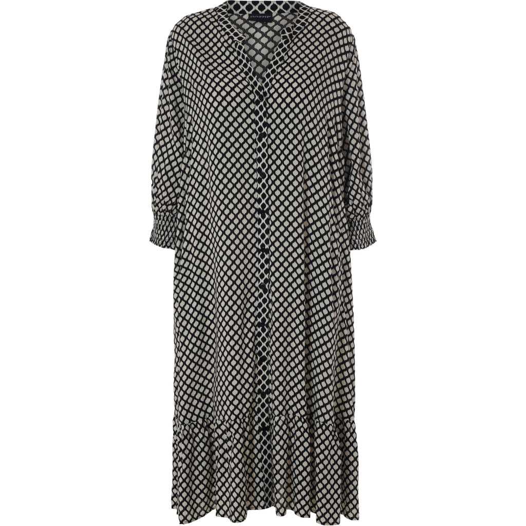 Gozzip Woman Sigrun Dress Dress Black/Offwhite