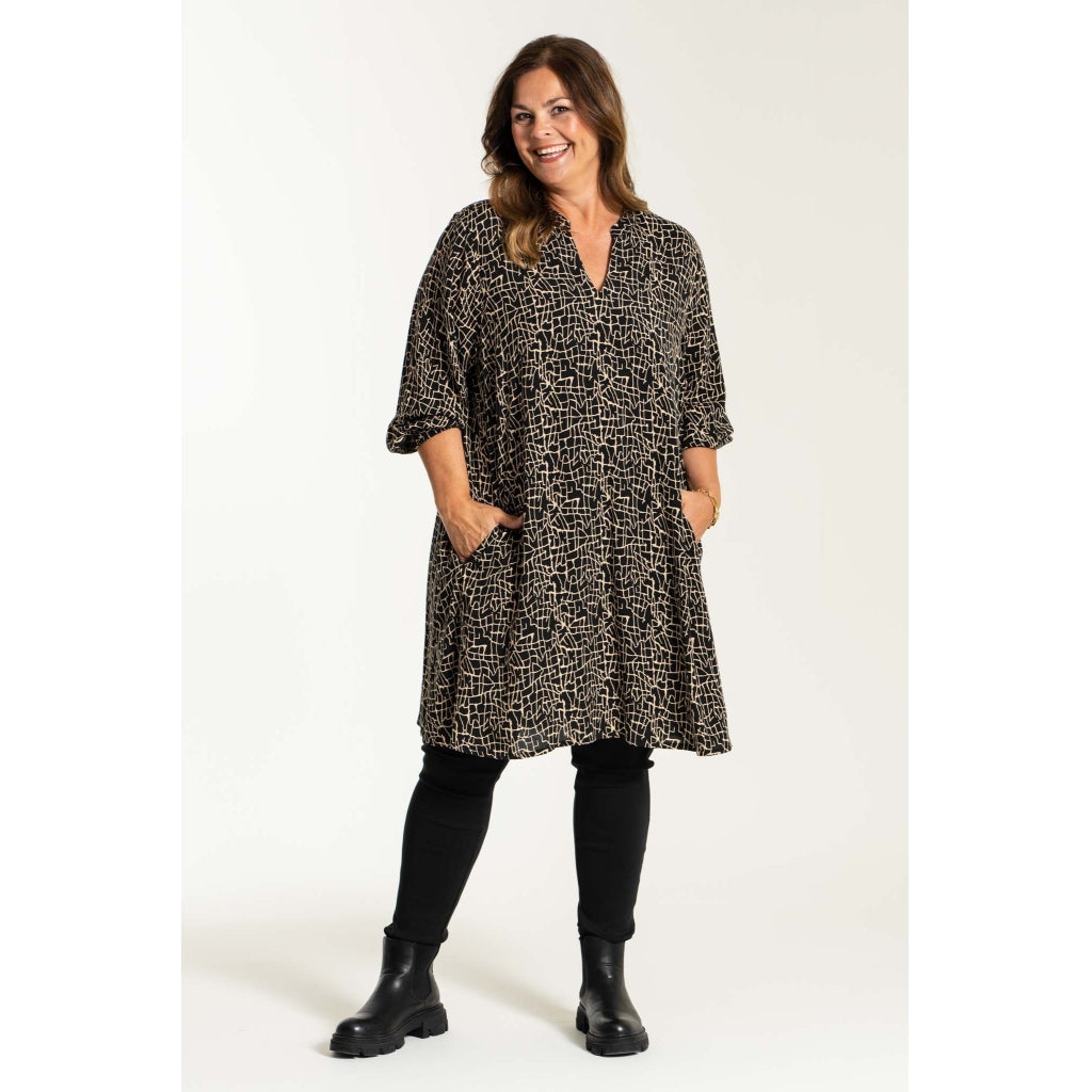 Gozzip Woman Skuld Tunic Tunic Black/Beige