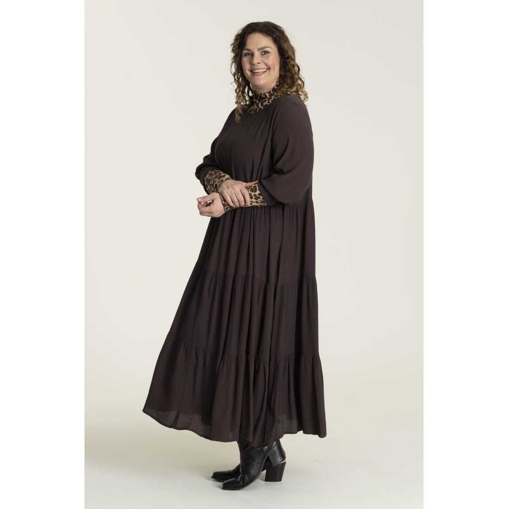 Gozzip Woman Sussie Long Dress - MORE COLOURS Long Dress Coffee