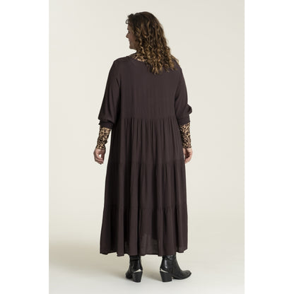 Gozzip Woman Sussie Long Dress - MORE COLOURS Long Dress Coffee