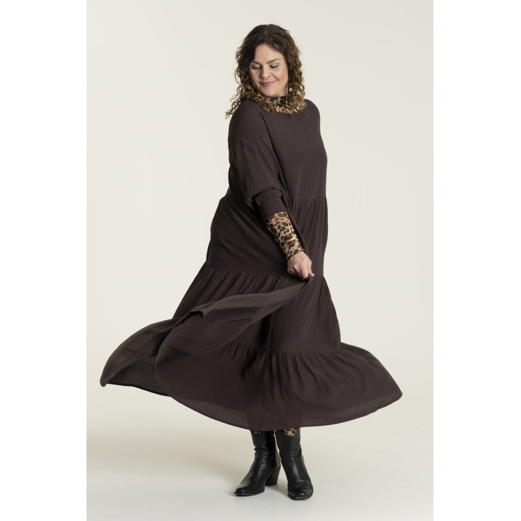 Gozzip Woman Sussie Long Dress - MORE COLOURS Long Dress Coffee