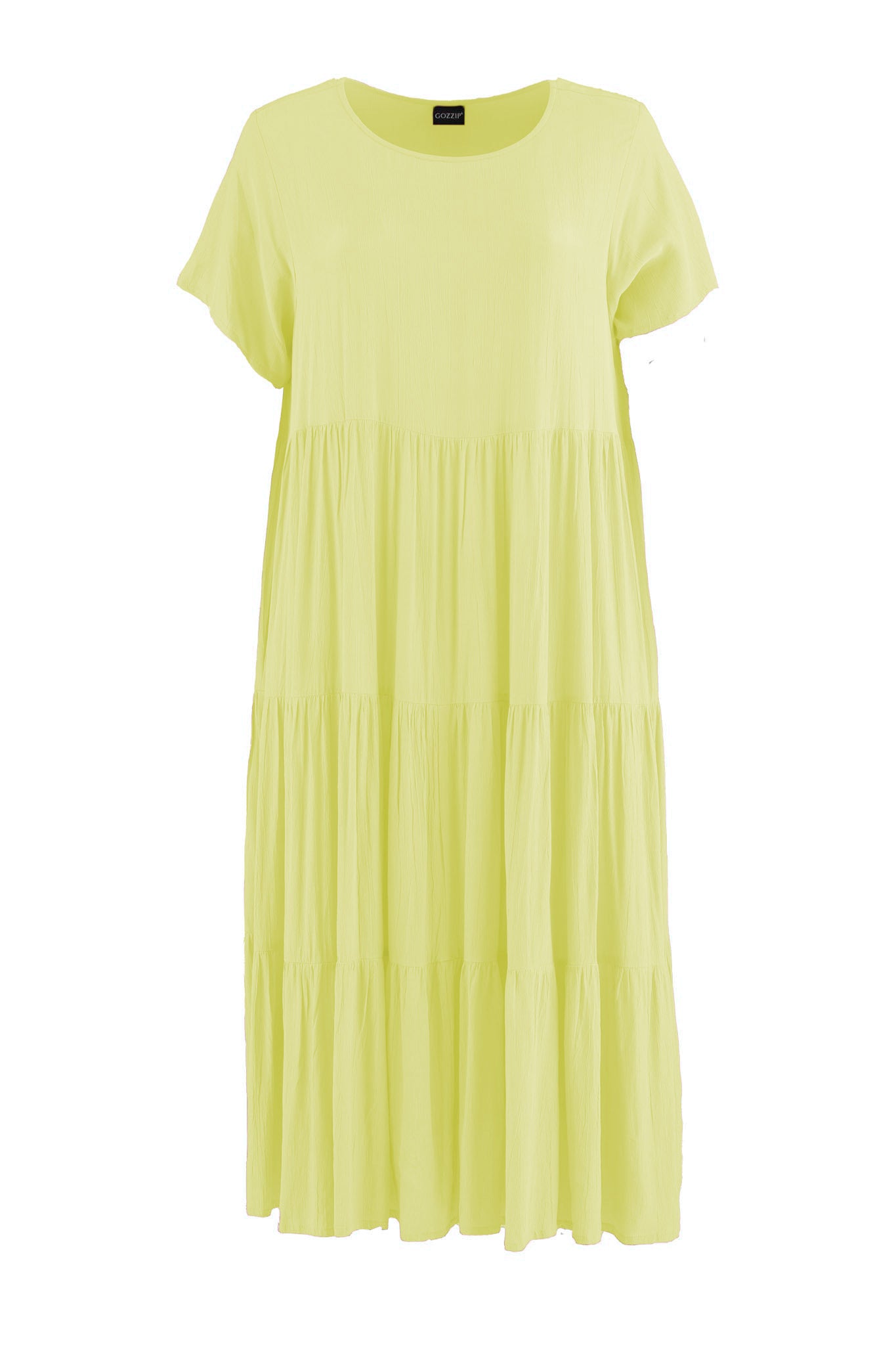 Gozzip Woman Sussie Long Dress - MORE COLOURS Long Dress Lemon