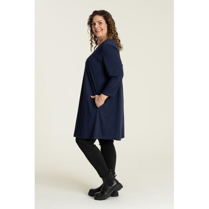 Gozzip Woman Tinna A-shape Tunic A-Shape tunic Navy with Black band