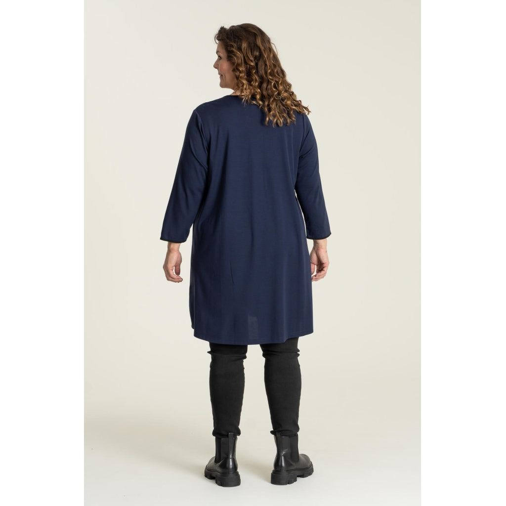 Gozzip Woman Tinna A-shape Tunic A-Shape tunic Navy with Black band