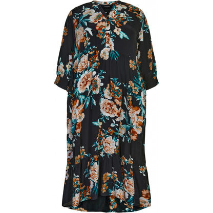 Gozzip Woman Victoria Dress Dress Black printed
