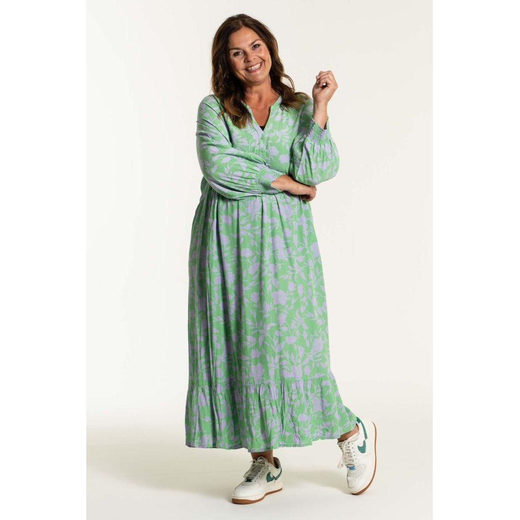 Gozzip Woman Victoria Dress Dress Green - Lilac