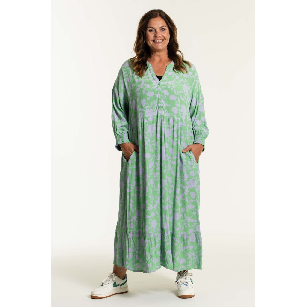 Gozzip Woman Victoria Dress Dress Green - Lilac